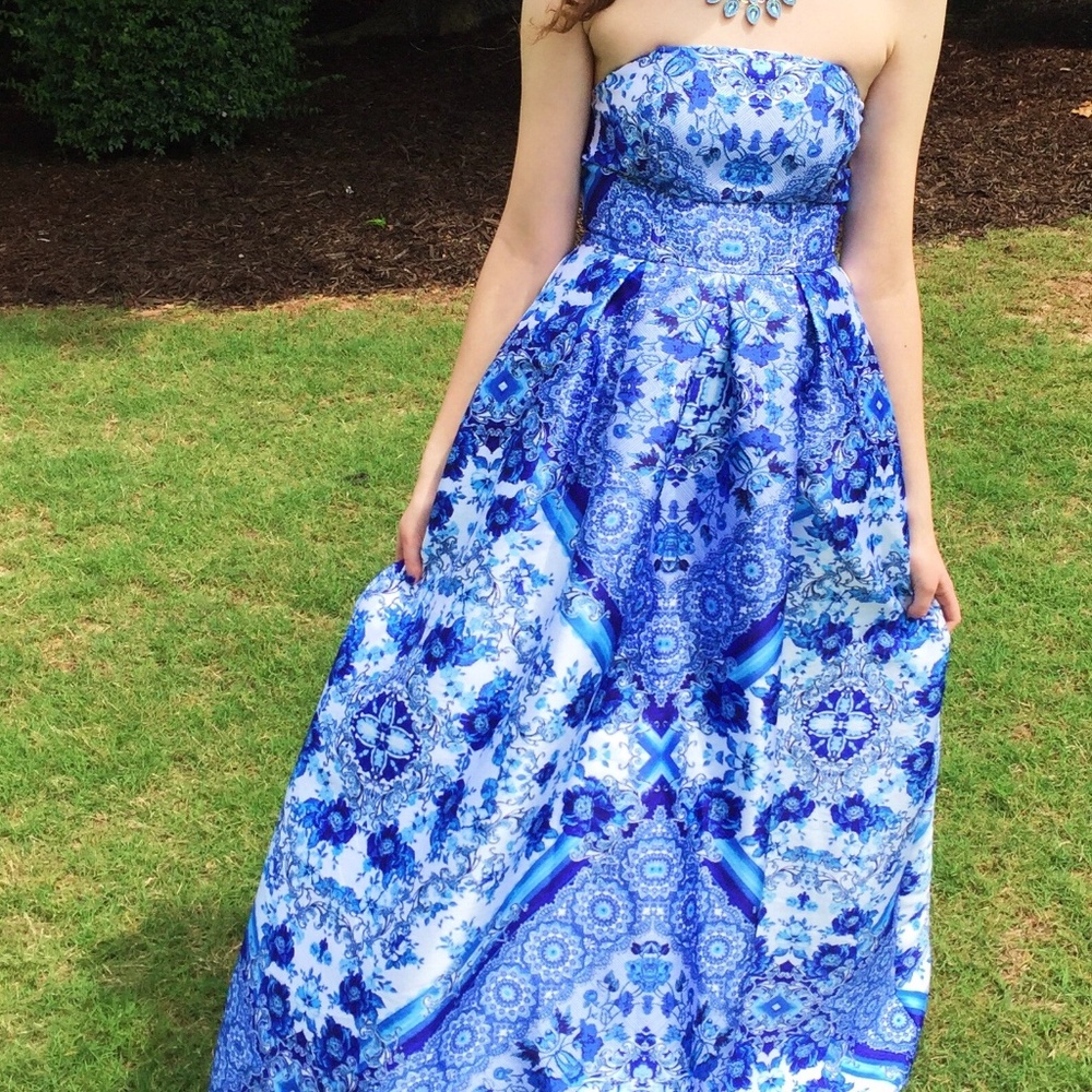 Blue formal dress